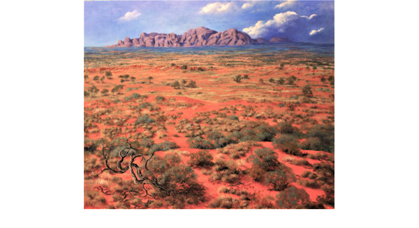 Rain Coming In Over The Olgas